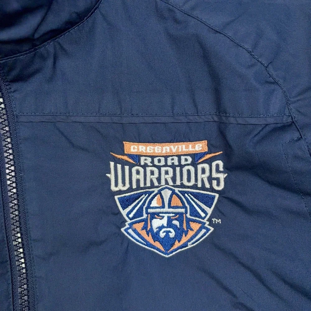 CCM Jacket Youth Large Blue Greenville Road Warriors Hockey Warm Up Sporty